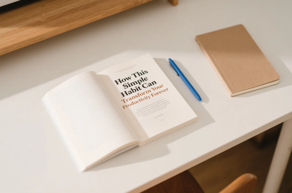 How This Simple Habit Can Transform Your Productivity Forever