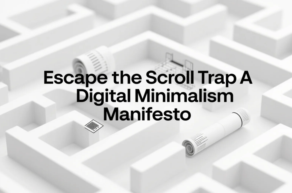 Escape the Scroll Trap – A Digital Minimalism Manifesto for the 21st Century