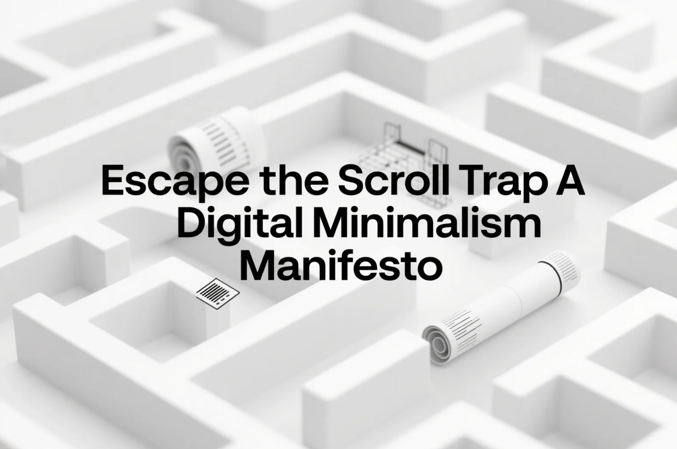 Escape the Scroll Trap – A Digital Minimalism Manifesto for the 21st Century
