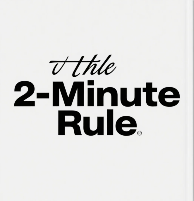 🕒 The 2-Minute Rule That Will Change How You Start Your Day Forever