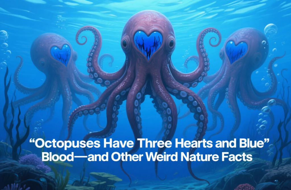 Octopuses Have Three Hearts and Blue Blood—and Other Weird Nature Facts
